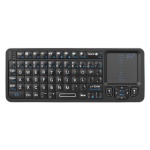 RIITEK ασύρματο mini πληκτρολόγιο K06, backlit, Bluetooth/2.4GHz, μαύρο