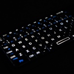 RIITEK ασύρματο mini πληκτρολόγιο K06, backlit, Bluetooth/2.4GHz, μαύρο - Image 3