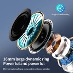 CELEBRAT open earphones SE3, Bluetooth, 180mAh, Φ16mm, μαύρα - Image 4