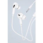 USAMS earphones με μικρόφωνο EP-41, 3.5mm σύνδεση, Φ10mm, 1.2m, λευκά - Image 4
