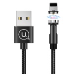 USAMS καλώδιο USB σε lightning US-SJ472, μαγνητικό, 2.1A, 1m, μαύρο
