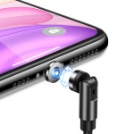 USAMS καλώδιο USB σε lightning US-SJ472, μαγνητικό, 2.1A, 1m, μαύρο - Image 2