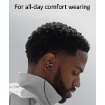 USAMS earphones με μικρόφωνο EP-42, 3.5mm σύνδεση, Φ10mm, 1.2m, μαύρα - Image 2