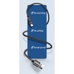 USAMS καλώδιο Lightning σε USB US-SJ476, περιστρεφόμενο, 2.1A, 1m, μαύρο - Image 3