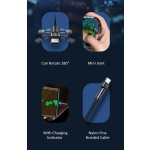 USAMS καλώδιο USB-C σε USB SJ477, περιστρεφόμενο βύσμα, 2A, 1m, πράσινο - Image 4