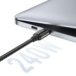 USAMS καλώδιο USB-C σε USB-C US-SJ580, 240W PD 3.1, 480Mbps, 1.2m, μαύρο - Image 2