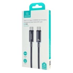 USAMS καλώδιο USB-C σε USB-C US-SJ660, 100W, 480Mbps, 1.2m, μαύρο - Image 3