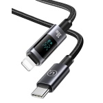 USAMS καλώδιο Lightning σε USB-C US-SJ672, 30W, 480Mbps, 1.2m, μαύρο