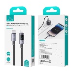 USAMS καλώδιο Lightning σε USB-C US-SJ672, 30W, 480Mbps, 1.2m, μαύρο - Image 4