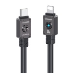 USAMS καλώδιο Lightning σε USB-C US-SJ685, 30W, 480Mbps, 1.2m, μαύρο