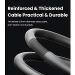 USAMS καλώδιο Lightning σε USB-C US-SJ685, 30W, 480Mbps, 1.2m, μαύρο - Image 3