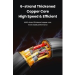 USAMS καλώδιο Lightning σε USB-C US-SJ685, 30W, 480Mbps, 1.2m, μαύρο - Image 4