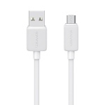 USAMS καλώδιο micro USB σε USB US-SJ690, 2A, 480Mbps, 1m, λευκό