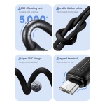 USAMS καλώδιο micro USB σε USB US-SJ690, 2A, 480Mbps, 1m, λευκό - Image 3