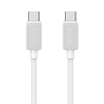 USAMS καλώδιο USB-C σε USB-C US-SJ691, 60W, 480Mbps, 1m, λευκό