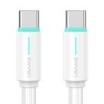 USAMS καλώδιο USB-C US-SJ734, 60W, 480Mbps, 1m, λευκό