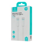 USAMS καλώδιο USB-C US-SJ734, 60W, 480Mbps, 1m, λευκό - Image 3