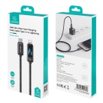 USAMS καλώδιο Lightning σε USB-C SJ743, 30W, 480Mbps, 1.2m, μαύρο - Image 3