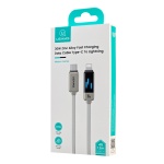 USAMS καλώδιο Lightning σε USB-C SJ743, 30W, 480Mbps, 1.2m, λευκό - Image 3