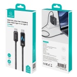 USAMS καλώδιο USB-C SJ744, 100W, 480Mbps, 1.2m, μαύρο - Image 3