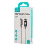 USAMS καλώδιο Lightning σε USB-C SJ749, 30W, 480Mbps, 1.2m, λευκό - Image 3