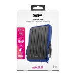 SILICON POWER εξωτερικός HDD Armor A66, 1TB, USB 3.2, μπλε - Image 3