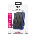 SILICON POWER εξωτερικός HDD Armor A66, 4TB, USB 3.2, μπλε - Image 3