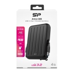 SILICON POWER εξωτερικός HDD Armor A66, 4TB, USB 3.2, μαύρος - Image 3