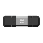 SILICON POWER USB Flash Drive C51, USB/USB-C, 64GB, 120MBps, ασημί - Image 3