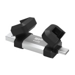 SILICON POWER USB Flash Drive C51, USB/USB-C, 64GB, 120MBps, ασημί - Image 4