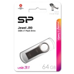SILICON POWER USB Flash Drive Jewel 80, 64GB, USB 3.2, ασημί - Image 2