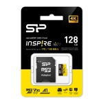 SILICON POWER κάρτα μνήμης microSDXC Inspire, 128GB, UHS-I U3 A1 V30 - Image 2