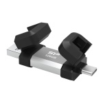 SILICON POWER USB Flash Drive C51, USB/USB-C, 128GB, 120MBps, ασημί - Image 4