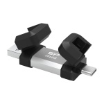 SILICON POWER USB Flash Drive C51, USB/USB-C, 256GB, 200MBps, ασημί - Image 4