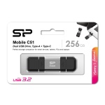 SILICON POWER USB Flash Drive C51, USB/USB-C, 256GB, 200MBps, ασημί - Image 5