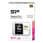 SILICON POWER κάρτα μνήμης microSDXC Superior Pro, 512GB, Class 10 UHS-I U3 A1 V30 - Image 2