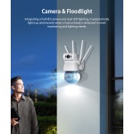 SECTEC smart κάμερα ST-428-4M-DL με προβολείς, dual lens, 4MP, Onvif PTZ - Image 3