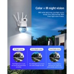 SECTEC smart κάμερα ST-428-4M-DL με προβολείς, dual lens, 4MP, Onvif PTZ - Image 5