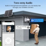 SECTEC smart ηλιακή κάμερα ST-518, 3MP, 4G, PIR, PTZ, SD, 20000mAh, IP65 - Image 3