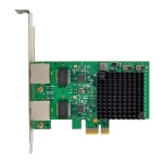 POWERTECH κάρτα επέκτασης PCIe σε 2x RJ45 2.5G ST7275, RTL8125B - Image 2