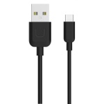 USAMS καλώδιο USB σε USB-C US-SJ099 U-Turn, 2.1A, 1m, μαύρο