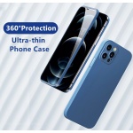 POWERTECH θήκη & tempered glass 2.5D TGC-0006, iPhone 12 Pro Max, μπλε - Image 2