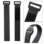 POWERTECH ιμάντας τύπου velcro TIES-027, 60x2cm, μαύρος, 10τμχ - Image 2