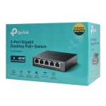 TP-LINK desktop switch TL-SG1005LP, 5-Port Gigabit, 4x PoE+, Ver. 2.0 - Image 5