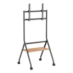 BRATECK βάση τηλεόρασης δαπέδου TTF13E-46FW, 37-86", έως 80kg, με ράφι & ροδάκια