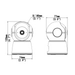 UNIARCH smart κάμερα UHO-S2E-M4, 4MP, WiFi, PTZ, SD - Image 3