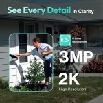 BOTSLAB smart ηλιακή κάμερα W313, 3MP/2K, WiFi, PTZ, SD, 5200mAh, IP65 - Image 5