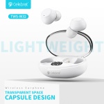 CELEBRAT earphones με θήκη φόρτισης TWS-W32, True Wireless, Φ8mm, λευκά - Image 3