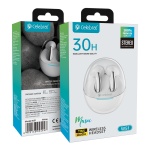 CELEBRAT earphones με θήκη φόρτισης W51, True Wireless, Φ13mm, λευκά - Image 4