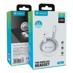 CELEBRAT earphones με θήκη φόρτισης W61, True Wireless, 13mm, 25/200mAh, λευκά - Image 3